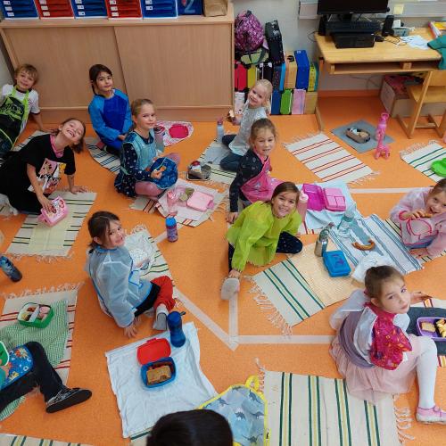 Picknick in der Klasse