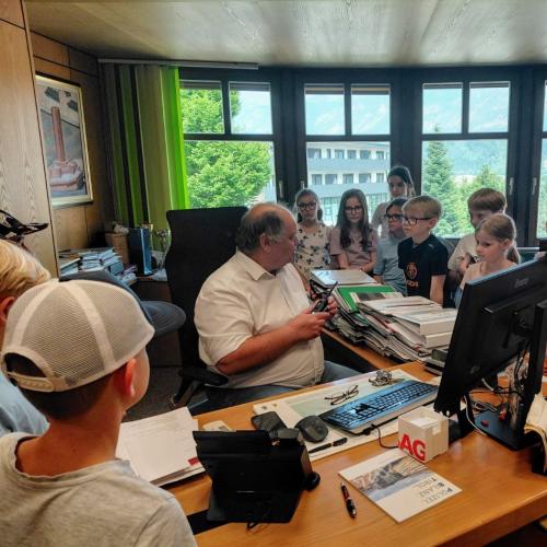 Besuch im Gemeindeamt