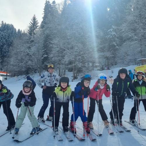 Alle hatten großen Spaß auf der Schipiste!