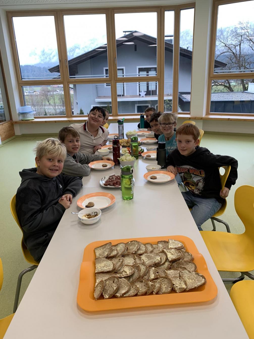 Gesunde Jause - Buben